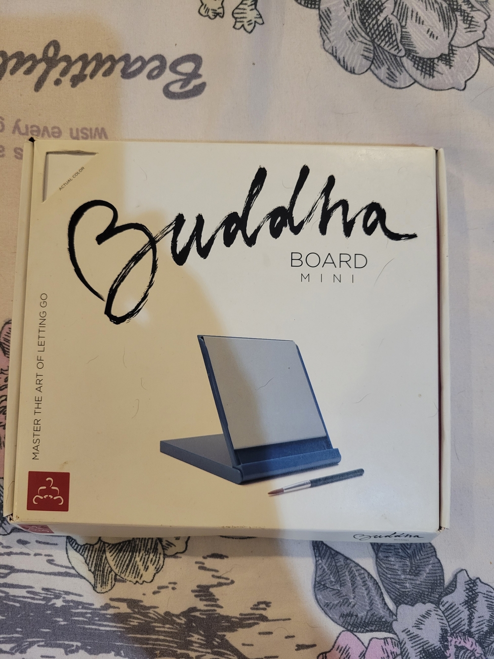 Buddha Board Mini with Stand - White Surface, Blue Base